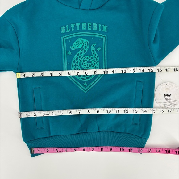 MAD Engine Harry Potter Wizarding World NWT Teal Slytherin Hoodie, Small (6) - Picture 12 of 16